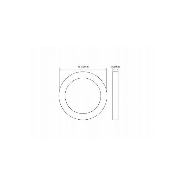 LED panele universali EasyFix PRO, 230Vac, 18W, 1800lm, 3000K-5000K CCT, apvali