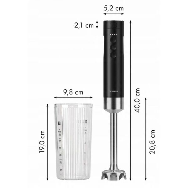 Zwilling XTEND Kabelloser Stabmixer, ohne Akku