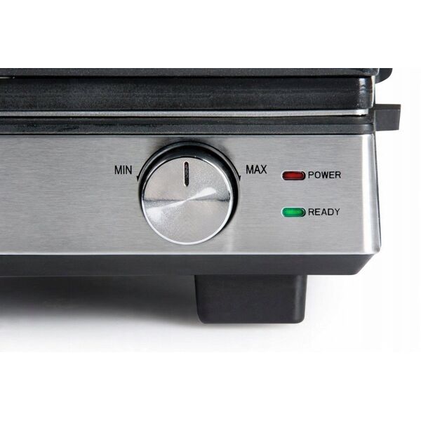 DOMO DO9287G czarny 166 W grill elektryczny rozkładany + gofrownica