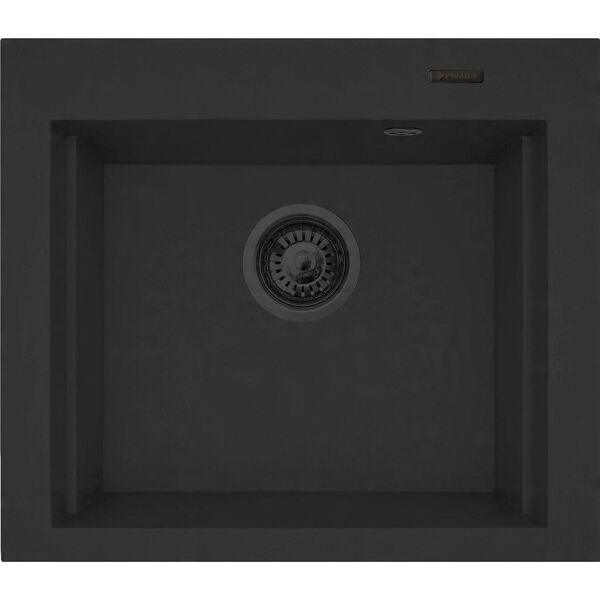 Zlew SIROS (57x51,5) 1B Black Edition + Bateria FLEXOS