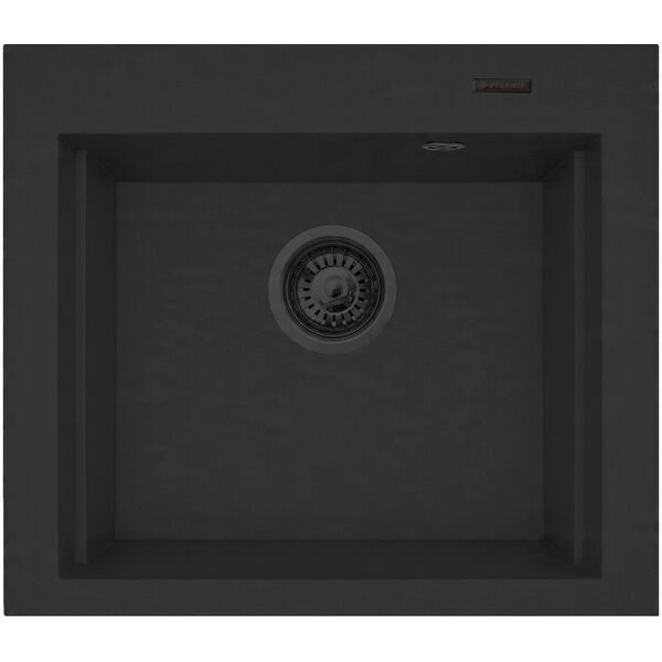 Zlew SIROS (57x51,5) 1B, volcano Black Edition