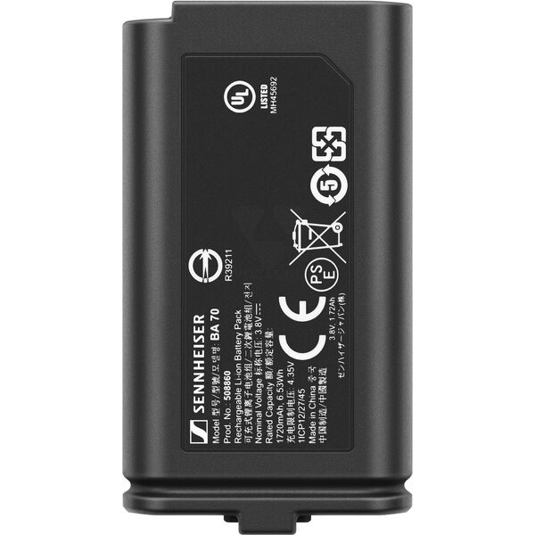 Sennheiser BA 70 - Μπαταρία - για EW-D SKM-S BASE SET (Q1-6), SKM-S BASE SET (R1-6), SKM-S BASE SET (R4-9)