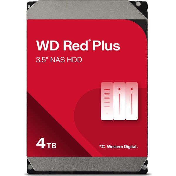 Dysk serwerowy WD Red Plus 4TB 3.5'' SATA III (6 Gb/s)  (WD40EFPX)