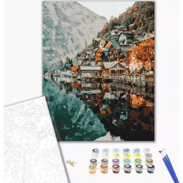 Norimpex Malowanie po numerach BRUSHME, 40x50 cm, widok na Gelstatt, 1 szt.