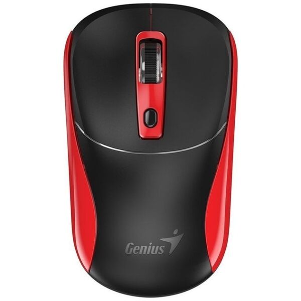 Mysz bezprzewodowa, Genius NX-7123, czarno-czerwona, optyczna, 1200DPI