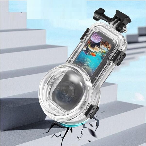 Obudowa Podwodna Wodoodporna Wodoszczelna Futerał Do 60m Do Insta360 X5 / X 5 / Pu756t