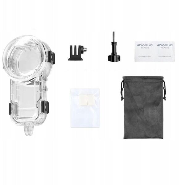 Obudowa Podwodna Wodoodporna Wodoszczelna Futerał Do 60m Do Insta360 X5 / X 5 / Pu756t