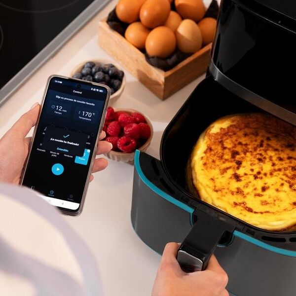 Frytkownica beztłuszczowa Cecotec Cecofry Full InoxBlack 5500 Connected Pack air fry