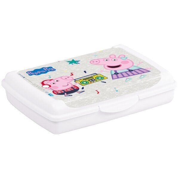 Δοχείο αποθήκευσης τροφίμων deco-click-box mini 0 5L Olek "Peppa Pig" 17x13x3 5cm λευκό 4052396121988