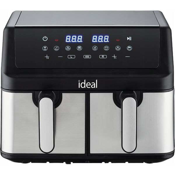 FRYTKOWNICA BEZTŁUSZCZOWA AIR FRYER ELDOM PODWÓJNA 9L DWUKOMOROWA+SUSZARKA