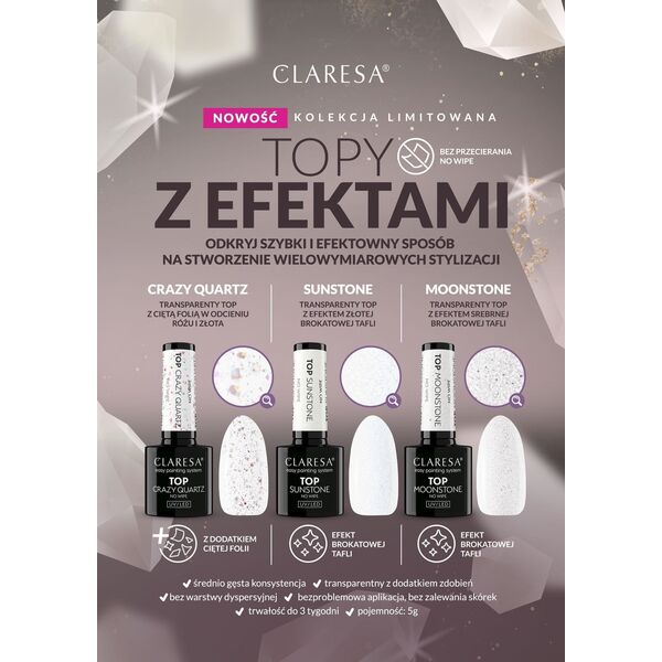 CLARESA Top no wipe crazy quartz 5g