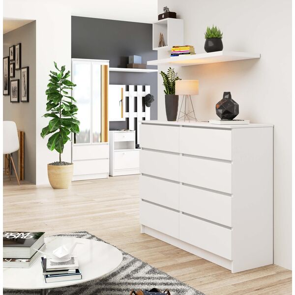 KOMODA K120 8SZ PK BIAŁA