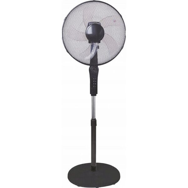 WENTYLATOR PODŁOGOWY 40CM CZARNY Z PILOTEM