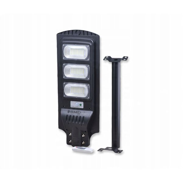 LAMPA LED ULICZNA SOLARNA 150W 12.6AH 6000K 3000LM + UCHWYT