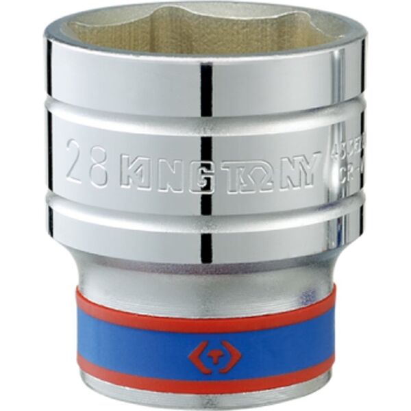 King Tony NASADKA KRÓTKA 1/2" 39mm x 48mm, 6-kąt. Cr-v King Tony