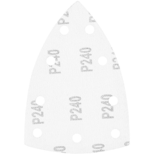 Papiery ścierne na rzep, żelazko 100 x 147 mm, P240, 5 szt., z 9 otworami do 04-623