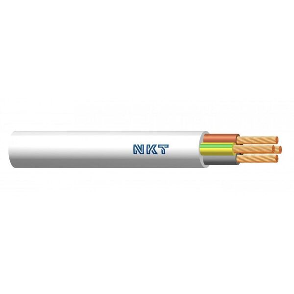 Przewód OMY 4x0,75 mm2 H03VV-F 300/300V biały krążek 100M 160062005C0100 NKT