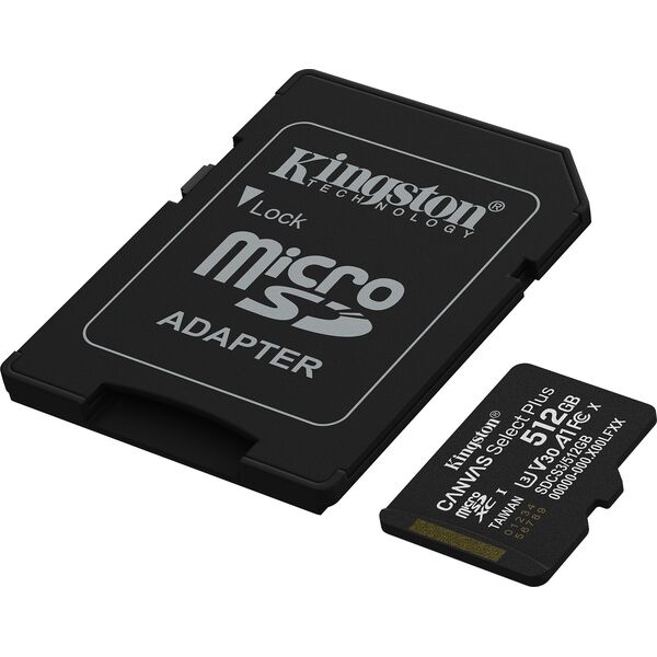 Kingston Technology Canvas Select Plus Gen3 512 GB MicroSDXC UHS-I Klasa 10
