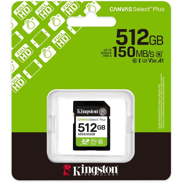 Karta pamięci SD 512GB Canvas Select Plus Gen3 150MB/s