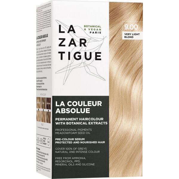 Lazartigue, La Couleur Absolue, Permanent Hair Dye, 9.00 Very Light Blonde, 143 ml For Women