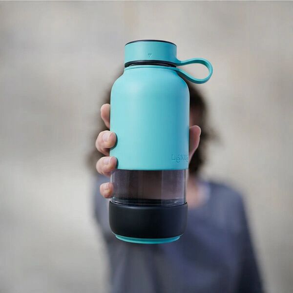 Lekue Ūdens pudele To Go - Turquoise