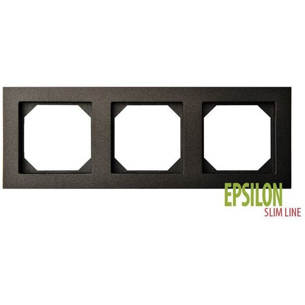 ΚΟΡΝΙΖΑ EPSILON SLIM K14-145-03 ΜΑΥΡΟ