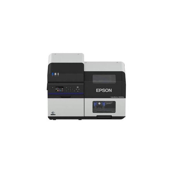 Epson ColorWorks C8000e (MK), Inkjet, 600 x 1200 DPI, 300 mm/sec, Ενσύρματο & Ασύρματο, Μαύρο, Γκρι