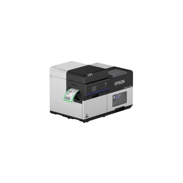 Epson ColorWorks C8000e (MK), Inkjet, 600 x 1200 DPI, 300 mm/sec, Ενσύρματο & Ασύρματο, Μαύρο, Γκρι