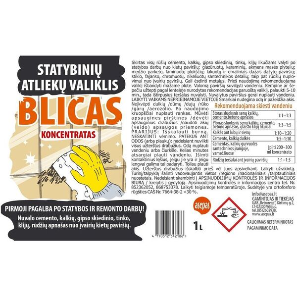 Καθαριστικό γενικής χρήσης BLICAS 1L