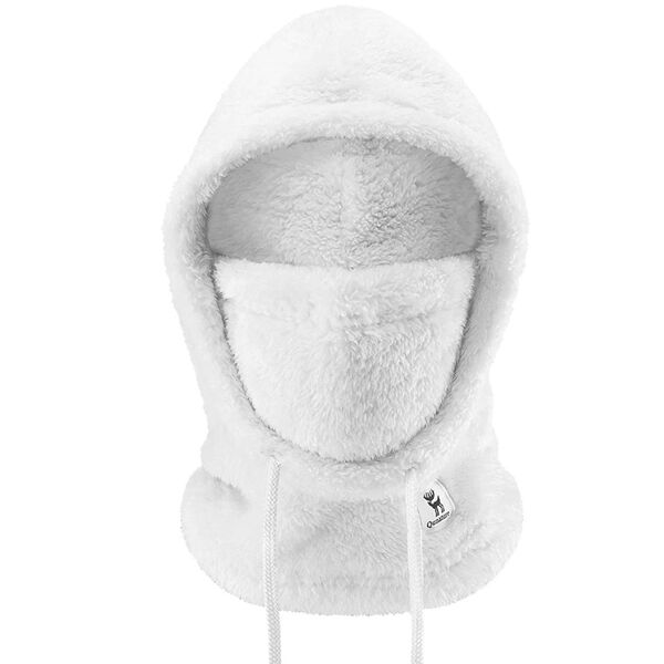 Μπαλακλάβα σκι Qunature Arctic Velvet μέγεθος L - λευκή
