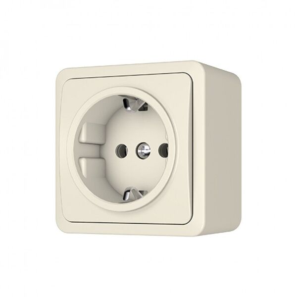 SURFACE MOUNTED SOCKET WITH EARTH