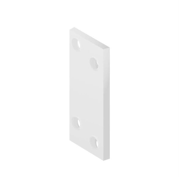 NAILING PLATE 60X25X2,0 WHITE
