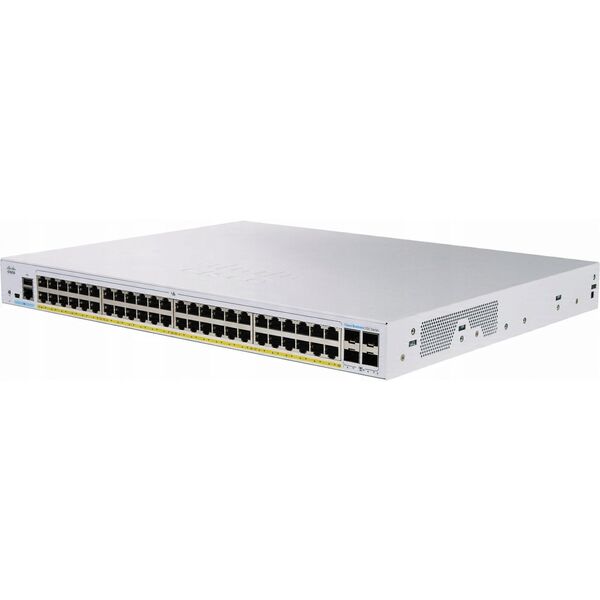 Cisco Cisco διακόπτης CBS350-48FP-4G, 48xGbE RJ45, 4xSFP, PoE+, 740W - REFRESH