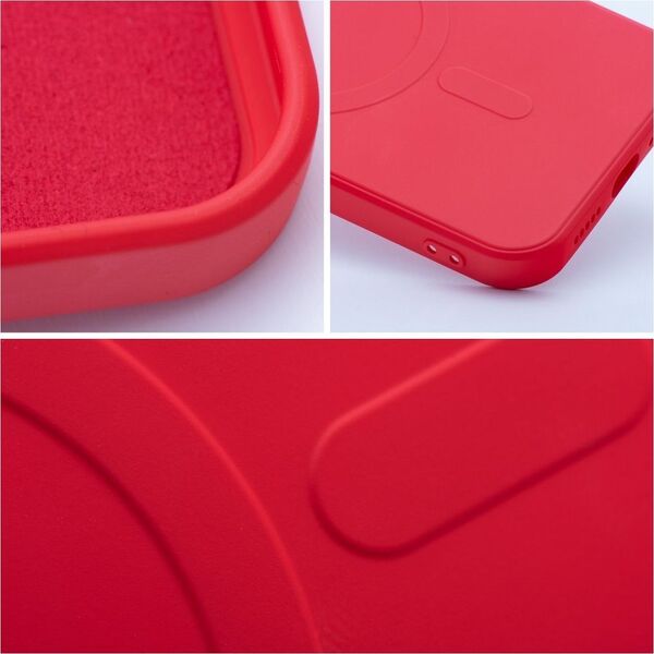 OEM Futerał SILICONE MAG COVER kompatybilny z MagSafe do IPHONE 14 Pro Max czerwony