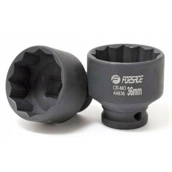 Rockforce Λεπτότοιχο καρυδάκι κρούσης 1/2" 36mm (12-γωνιακό)