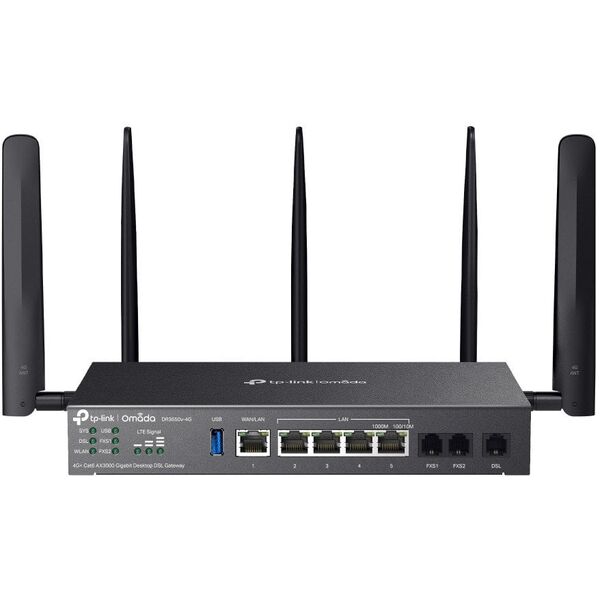 TP-Link Omada DR3650V-4G router bezprzewodowy Gigabit Ethernet Dual-band (2.4 GHz/5 GHz) Czarny