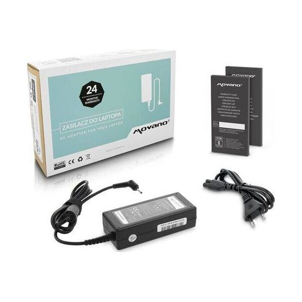 Zasilacz do laptopa Movano 65 W, 1.1 mm, 3.4 A, 19 V (ZZ/ACE19342C)