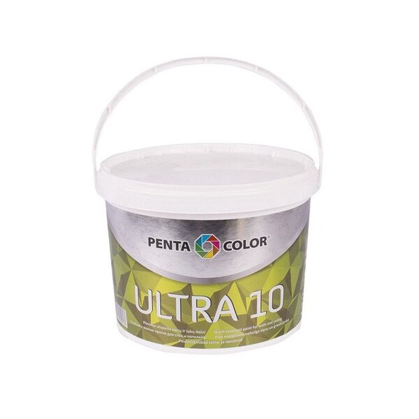 Πενταχρώμα EMUL PAINT PENTACOLOR ULTRA 10 ΛΕΥΚΟ 3L