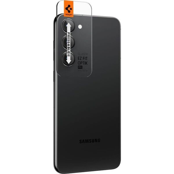 Spigen Spigen Glass EZ Fit Optik Pro 2 Pack, black - Samsung Galaxy S23/S23+