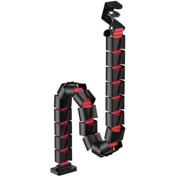 Organizer kabli / maskownica do biurka Nano RS, 1345mm, czano czerwony, RS125