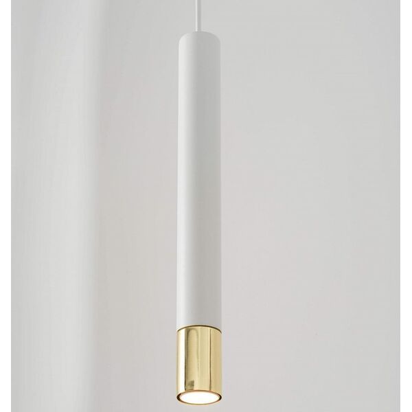 Lampa wisząca Sigma Biała tuba wisząca Sopel Grand 33386 metalowa do salonu okrągła