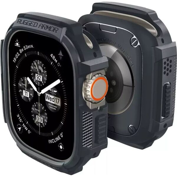 Spigen Spigen Rugged Armor, dark gray - Apple Watch Ultra 2/1 49mm