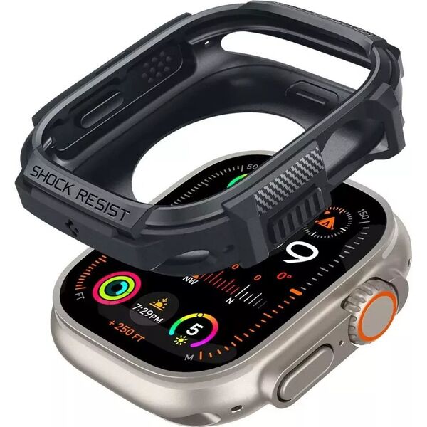 Spigen Spigen Rugged Armor, dark gray - Apple Watch Ultra 2/1 49mm