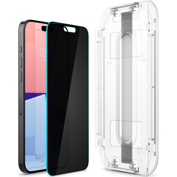 Spigen Spigen Glass tR EZ Fit (Privacy) 2 Pack, transparency - iPhone 15 Pro Max