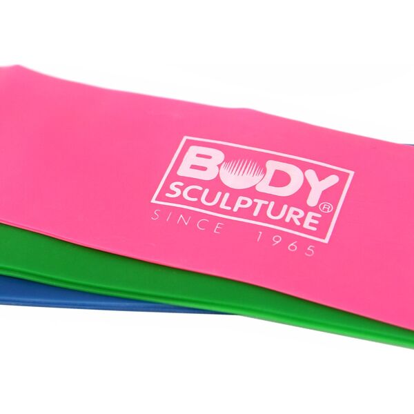 Body Sculpture Mini Band BB-103 różne poziomy oporu w zestawie wielokolorowy 3 szt.