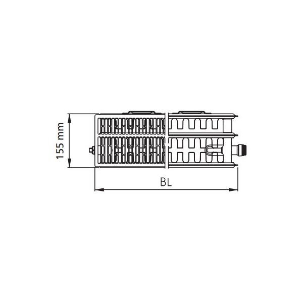 Kermi Grzejnik Therm X2 Profil-V 33 600 x 400mm (FTV330600401R1K)