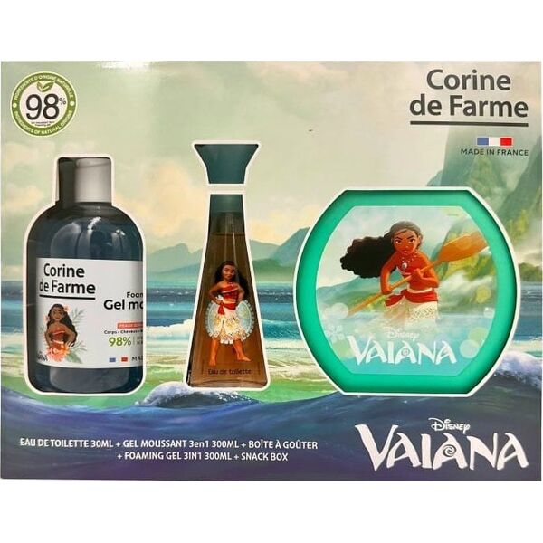 Forte Sweeden CORINE DE FARME Disney Zestaw prezentowy Vaiana (woda toaletowa 30ml + Żel pieniący 3w1 300ml + Pudełko na  przekąski)