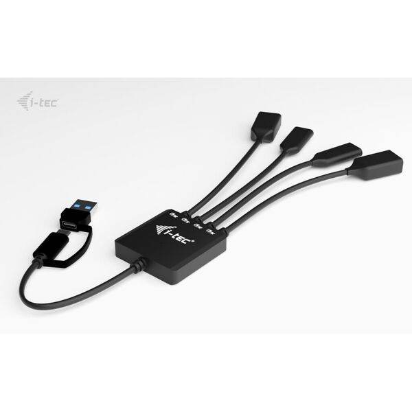 I-TEC USB-C/USB-A Cable HUB 4 port 2x USB-C 3.2 Gen 1 2x USB-A 3.2 Gen 1