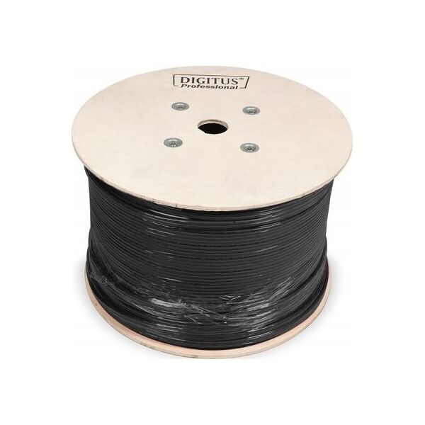 Kabel teleinformatyczny U/UTP kat.5e PE zewnętrzny suchy czarny Fca DK-1511-V-5-OD /500m/