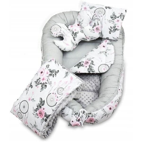 Lulando LULANDO BABYNEST 80 X 45 CM ΓΚΡΙ ZUGE 14401137 5906118630229